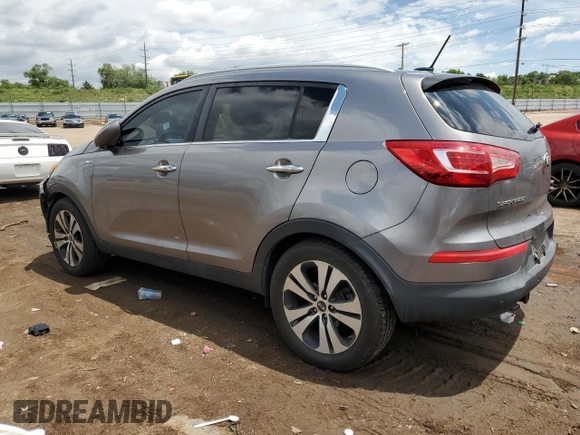 2013 Kia Sportage EX with VIN KNDPCCA25D7402214, listed as a Copart auction lot 60106115 with 146,369 mi miles and Salvage title. Bid and sale history available at DreamBid. Image 2.