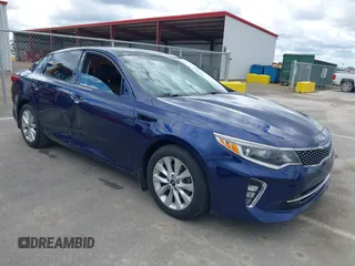 2018 Kia Optima LX with VIN 5XXGT4L37JG249401, listed as a IAAI auction lot 41746073 with 84,374 mi miles. Bid and sale history available at carsss.com. Image 1.