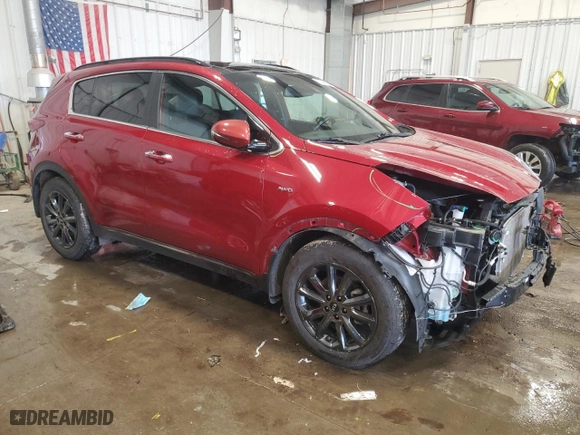 2020 Kia Sportage S with VIN KNDP6CAC1L7697410, listed as a Copart auction lot 52298895 with 60,900 mi miles and Salvage Title. Bid and sale history available at carsss.com. Image 4.