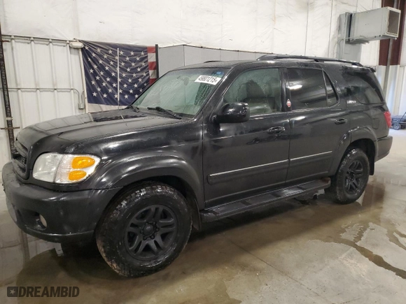 2003 Toyota Sequoia Limited with VIN 5TDBT48AX3S182196, listed as a Copart auction lot 49801215 with 248,915 mi miles and Clean Title. Bid and sale history available at carsss.com. Image 1.