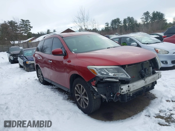 2014 Nissan Pathfinder Platinum with VIN 5N1AR2MM0EC688604, listed as a IAAI auction lot 41434433 with 131,142 mi miles and . Bid and sale history available at DreamBid. Image 1.