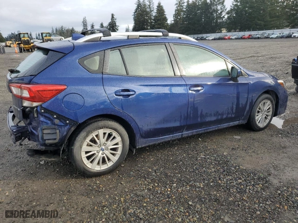 2017 Subaru Impreza Premium with VIN 4S3GTAB63H3751245, listed as a Copart auction lot 45594715 with 108091 miles and Salvage Title. Bid and sale history available at carsss.com. Image 3.