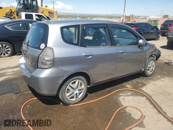 2007 Honda Fit with VIN JHMGD38487S036026, listed as a Copart auction lot 67660424 with 196,121 mi miles and Salvage Title. Bid and sale history available at carsss.com. Image 3.
