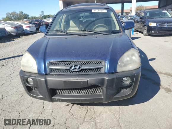 2006 Hyundai Tucson GLS with VIN KM8JN72D86U293576, listed as a Copart auction lot 74794644 with 173,424 mi miles and Clean Title. Bid and sale history available at carsss.com. Image 5.