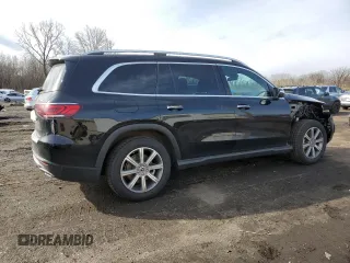 2021 Mercedes-Benz GLS with VIN 4JGFF5KE4MA573185, listed as a Copart auction lot 50042295 with 43,226 mi miles and Salvage Title. Bid and sale history available at carsss.com. Image 3.
