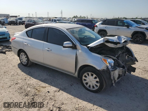 2014 Nissan Versa SV with VIN 3N1CN7AP1EL804775, listed as a Copart auction lot 52785995 with 108,094 mi miles and Salvage Title. Bid and sale history available at DreamBid. Image 4.