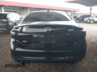 2019 Infiniti Q50 Luxe with VIN JN1EV7ARXKM593846, listed as a IAAI auction lot 42773548 with 57,165 mi miles and . Bid and sale history available at DreamBid. Image 16.