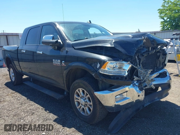 2018 Ram 2500 Laramie with VIN 3C6UR5NL9JG276737, listed as a IAAI auction lot 42378589 with 75,897 mi miles and . Bid and sale history available at DreamBid. Image 1.