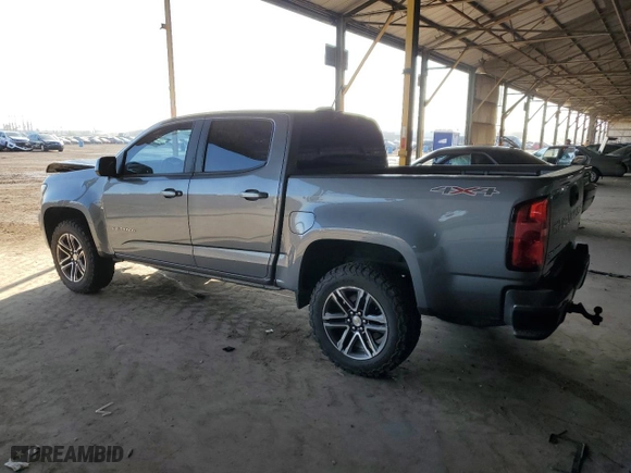 2021 Chevrolet Colorado 4WD Work Truck with VIN 1GCGTBEN6M1218174, listed as a Copart auction lot 83423724 with 86,066 mi miles and Salvage Title. Bid and sale history available at carsss.com. Image 2.