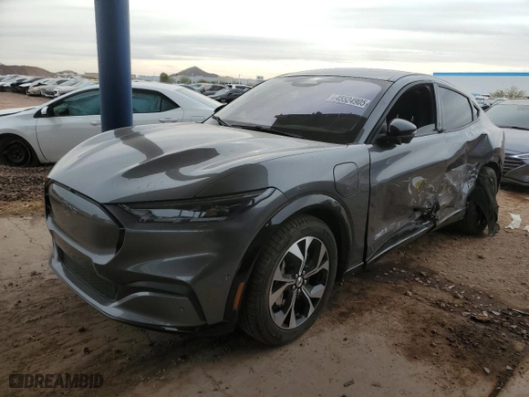 2021 Ford Mustang Mach-E Premium with VIN 3FMTK3R79MMA38799, listed as a Copart auction lot 45524905 with 51,870 mi miles and Salvage Title. Bid and sale history available at carsss.com. Image 1.