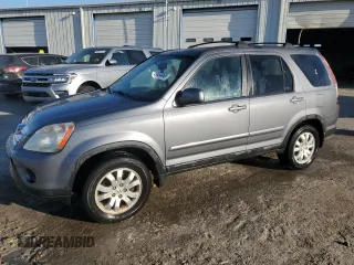 2005 Honda CR-V EX SE with VIN SHSRD78955U334534, listed as a Copart auction lot 46624465 with 160,871 mi miles and Salvage Title. Bid and sale history available at carsss.com. Image 1.
