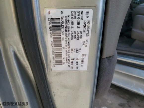 2003 Chrysler Town & Country Limited with VIN 2C8GP64L93R212549, listed as a Copart auction lot 42585415 with 157,762 mi miles and Salvage Title. Bid and sale history available at carsss.com. Image 13.