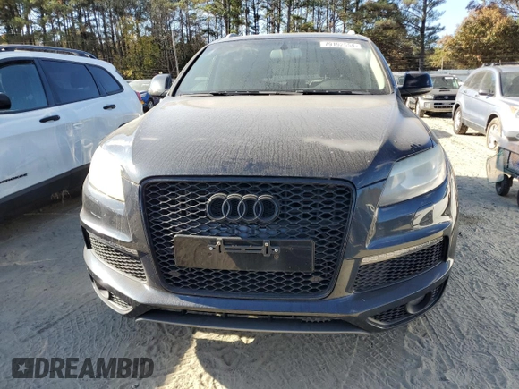 2011 Audi Q7 S line with VIN WA1DGAFE2BD003185, listed as a Copart auction lot 79192554 with 164,365 mi miles and Salvage title. Bid and sale history available at DreamBid. Image 5.