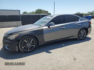 2018 Infiniti Q50 Luxe с VIN JN1EV7AP1JM353078, выставлен на аукционе Copart как лот 53455275 с пробегом 150 790 миль миль и Списание • Salvage title. История ставок и продаж доступна на DreamBid. Изображение 1.