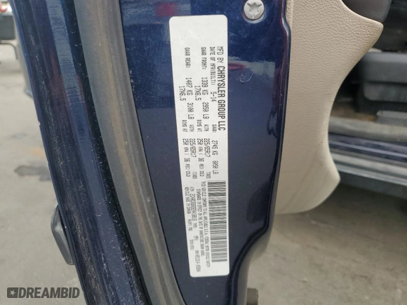 2014 Dodge Grand Caravan SE with VIN 2C4RDGBG5ER416816, listed as a Copart auction lot 51777255 with 142,732 mi miles and Clean Title. Bid and sale history available at carsss.com. Image 14.