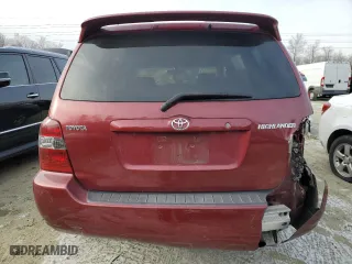 2007 Toyota Highlander with VIN JTEGD21A070165218, listed as a Copart auction lot 44541465 with 218,161 mi miles and Salvage Title. Bid and sale history available at carsss.com. Image 6.