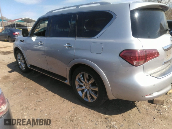 2014 Infiniti QX80 z VIN JN8AZ2NF1E9554660, wystawiony jako IAAI lot #41917926 z przebiegiem 180 882 mil mil oraz . Historia ofert i sprzedaży dostępna na DreamBid. Obrazek 3.