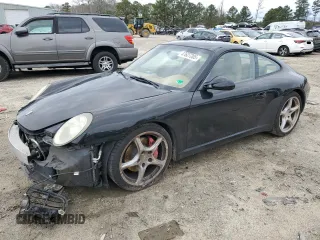 2009 Porsche 911 Carrera S with VIN WP0AB29909S722355, listed as a Copart auction lot 47627205 with 121,650 mi miles and Salvage Title. Bid and sale history available at carsss.com. Image 1.
