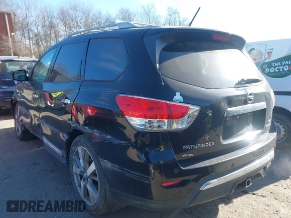 2013 Nissan Pathfinder SV with VIN 5N1AR2MM9DC612040, listed as a IAAI auction lot 41247711 with 179,289 mi miles. Bid and sale history available at carsss.com. Image 3.