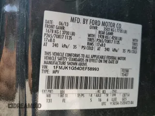 2013 Ford Expedition EL XL with VIN 1FMJK1G54DEF58993, listed as a Copart auction lot 66768174 with 77,537 mi miles and Salvage Title. Bid and sale history available at carsss.com. Image 13.