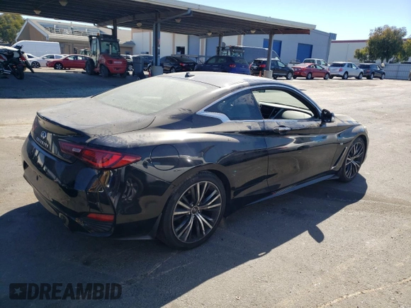 2020 Infiniti Q60 Luxe with VIN JN1EV7EK0LM340419, listed as a Copart auction lot 67869034 with 32,378 mi miles and Salvage Title. Bid and sale history available at DreamBid. Image 3.