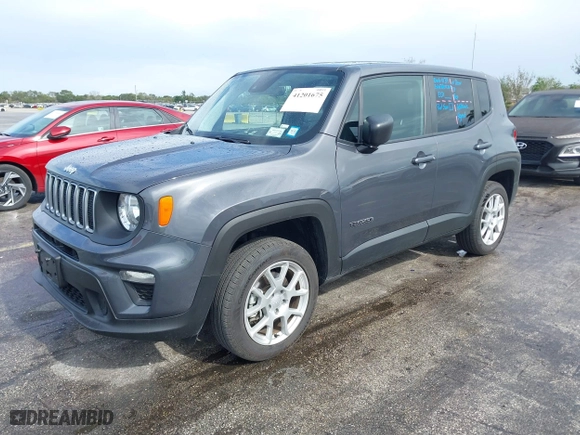 2023 Jeep Renegade Upland with VIN ZACNJDB1XPPP71745, listed as a IAAI auction lot 41201675 with 10,690 mi miles. Bid and sale history available at carsss.com. Image 17.