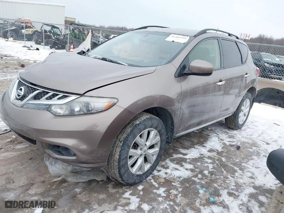 2013 Nissan Murano SL with VIN JN8AZ1MW8DW300214, listed as a IAAI auction lot 41403116 with 201,850 mi miles. Bid and sale history available at carsss.com. Image 2.