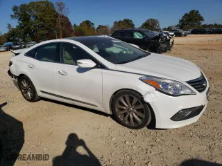 2015 Hyundai Azera Limited with VIN KMHFH4JGXFA476485, listed as a Copart auction lot 77338624 with 111,056 mi miles and Salvage Title. Bid and sale history available at carsss.com. Image 4.