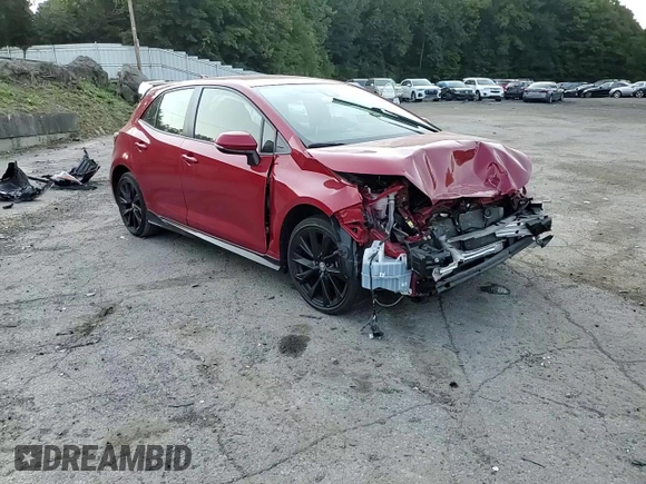 2021 Toyota Corolla Hatchback SE with VIN JTND4MBEXM3107708, listed as a Copart auction lot 71182694 with 0 mi miles and Salvage Title. Bid and sale history available at carsss.com. Image 11.