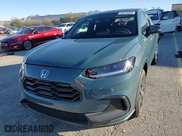 2024 Honda HR-V Sport with VIN 3CZRZ1H55RM750940, listed as a Copart auction lot 46476805 with 2,936 mi miles and Salvage Title. Bid and sale history available at DreamBid. Image 14.