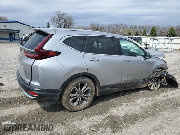 2022 Honda CR-V EX-L with VIN 2HKRW2H86NH604576, listed as a Copart auction lot 53248525 with 71,259 mi miles and Salvage Title. Bid and sale history available at carsss.com. Image 3.