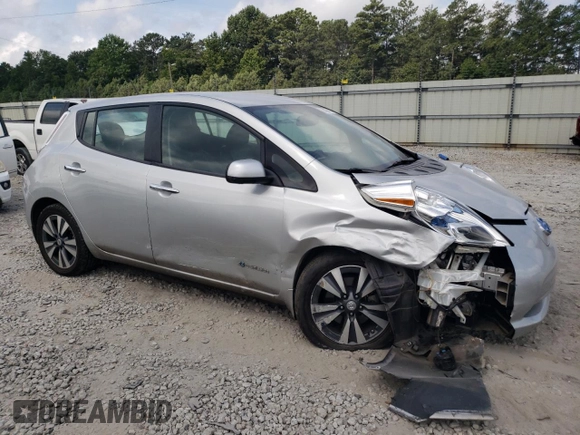 2015 Nissan LEAF SV with VIN 1N4AZ0CP3FC320333, listed as a Copart auction lot 62430113 with 54,127 mi miles. Bid and sale history available at carsss.com. Image 4.