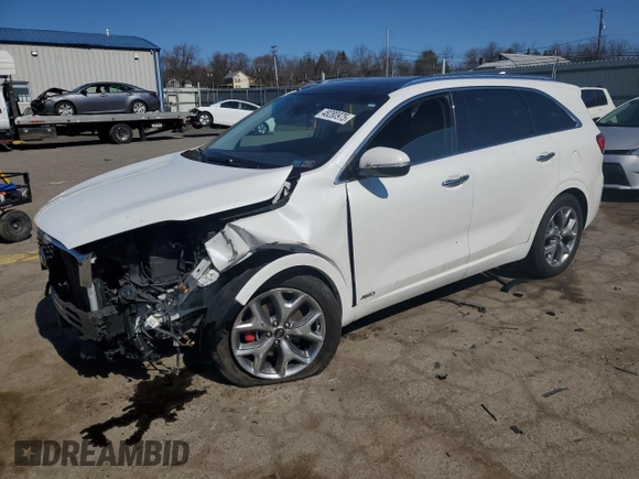 2019 Kia Sorento SX Limited with VIN 5XYPKDA50KG503521, listed as a Copart auction lot 48283975 with 67,320 mi miles and Salvage Title. Bid and sale history available at carsss.com. Image 1.