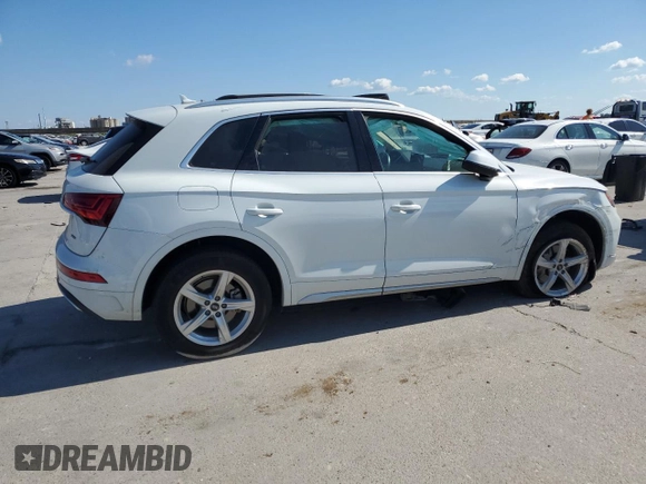 2021 Audi Q5 Premium with VIN WA1AAAFY9M2021339, listed as a Copart auction lot 73805684 with Not provided miles and Salvage title. Bid and sale history available at DreamBid. Image 3.