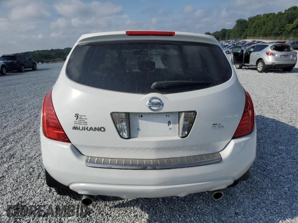 2006 Nissan Murano S with VIN JN8AZ08T06W428802, listed as a Copart auction lot 49888225 with 83,468 mi miles and Non Repairable. Bid and sale history available at carsss.com. Image 6.