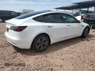 2021 Tesla Model 3 Standard Range Plus with VIN 5YJ3E1EA5MF100477, listed as a Copart auction lot 51516425 with 41,484 mi miles and Salvage Title. Bid and sale history available at carsss.com. Image 3.