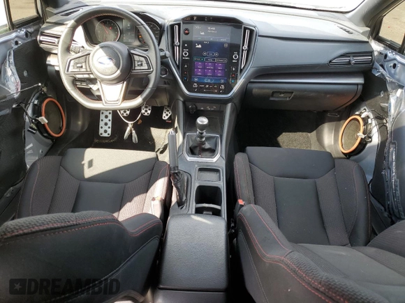 2022 Subaru WRX Premium with VIN JF1VBAF61N9026939, listed as a Copart auction lot 63619625 with 20,858 mi miles and Salvage title. Bid and sale history available at DreamBid. Image 8.