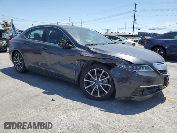 2015 Acura TLX V6 with VIN 19UUB2F32FA021171, listed as a Copart auction lot 56251435 with 96,014 mi miles and Salvage title. Bid and sale history available at DreamBid. Image 4.