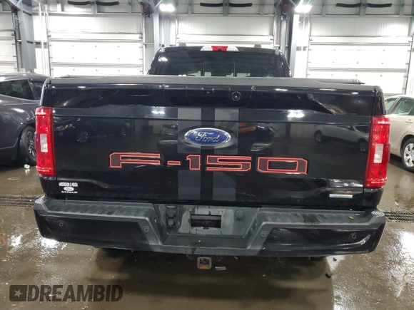2022 Ford F-150 XL with VIN 1FTFW1E82NFA29355, listed as a Copart auction lot 60212125 with 89,709 mi miles and Salvage title. Bid and sale history available at DreamBid. Image 6.