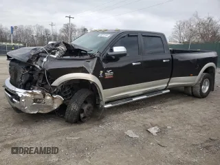 2010 Dodge Ram 3500 Laramie with VIN 3D73Y4CLXAG172722, listed as a Copart auction lot 85875144 with 0 mi miles and Salvage Title. Bid and sale history available at carsss.com. Image 1.
