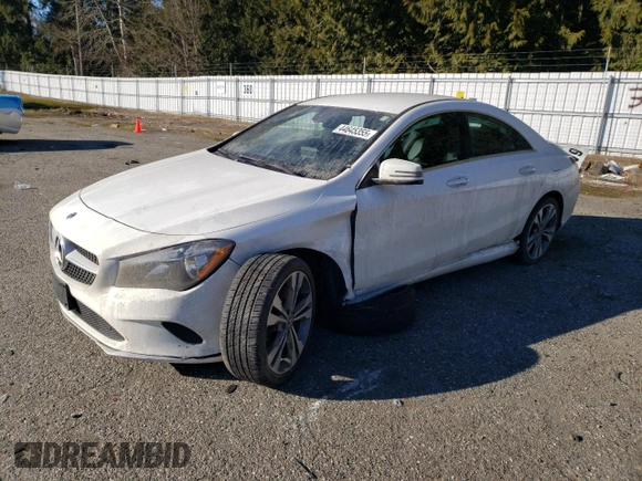 2019 Mercedes-Benz CLA 250 with VIN WDDSJ4GB2KN723526, listed as a Copart auction lot 44645355 with 160,219 mi miles and Salvage Title. Bid and sale history available at DreamBid. Image 1.
