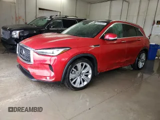 2021 Infiniti QX50 Essential с VIN 3PCAJ5CA2MF104869, выставлен на аукционе Copart как лот 80886584 с пробегом 31 457 миль миль и Списание • Salvage title. История ставок и продаж доступна на DreamBid. Изображение 1.