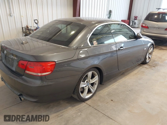 2007 BMW 3 Series 335i with VIN WBAWL73537PX49956, listed as a IAAI auction lot 42571466 with 133,189 mi miles and . Bid and sale history available at DreamBid. Image 4.