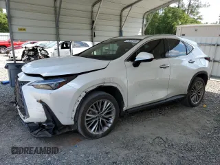 2022 Lexus NX 350 Premium z VIN JTJGGCEZ2N5001032, wystawiony jako Copart lot #57630155 z przebiegiem 24 050 mil mil oraz Szkoda całkowita • Salvage title. Historia ofert i sprzedaży dostępna na DreamBid. Obrazek 1.