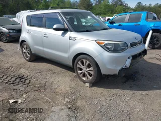 2015 Kia Soul + with VIN KNDJP3A59F7786408, listed as a IAAI auction lot 41891156 with 181,716 mi miles. Bid and sale history available at carsss.com. Image 1.