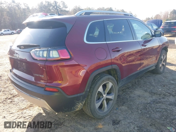 2019 Jeep Cherokee Limited with VIN 1C4PJMDX8KD441154, listed as a IAAI auction lot 41743392 with 121,141 mi miles and . Bid and sale history available at DreamBid. Image 4.