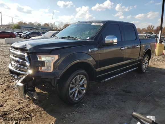 2015 Ford F-150 XLT with VIN 1FTEW1EF4FFB89619, listed as a Copart auction lot 78585734 with NaN miles and Clean Title. Bid and sale history available at carsss.com. Image 1.