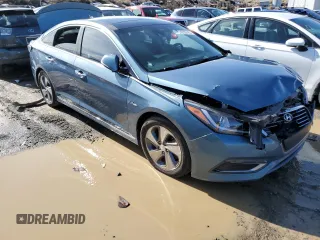 2016 Hyundai Sonata Hybrid Limited with VIN KMHE34L12GA009758, listed as a Copart auction lot 43332453 with 0 mi miles. Bid and sale history available at carsss.com. Image 4.