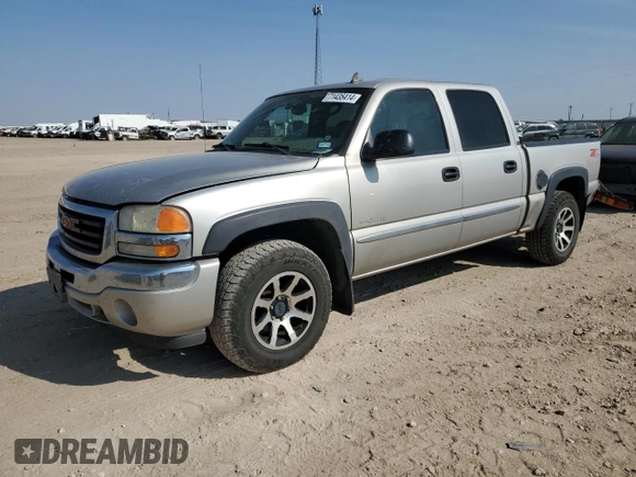 2006 GMC Sierra 1500 SLT with VIN 2GTEK13NX61274770, listed as a Copart auction lot 71435414 with 225,057 mi miles and Salvage Title. Bid and sale history available at carsss.com. Image 1.