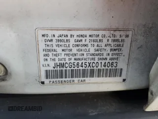 1999 Honda Accord LX z VIN JHMCG5645XC014063, wystawiony jako Copart lot #43207105 z przebiegiem Nie podano mil oraz Szkoda całkowita • Salvage title. Historia ofert i sprzedaży dostępna na DreamBid. Obrazek 14.